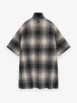 Alpaca Polo Collar Poncho