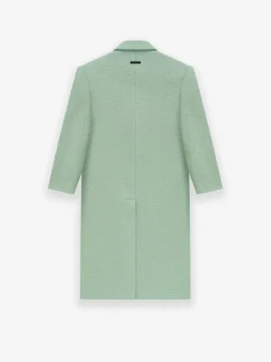 Boiled Wool Double Breasted Overcoat