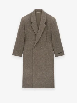 Boiled Wool Relaxed Overcoat