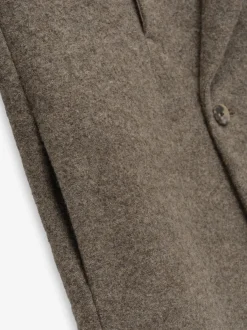 Boiled Wool Relaxed Overcoat