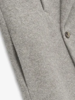 Boiled Wool Relaxed Overcoat
