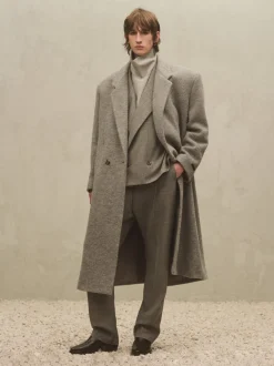 Boiled Wool Relaxed Overcoat