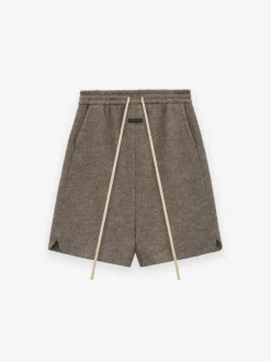 Boiled Wool Relaxed Shorts