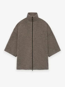 Boiled Wool Short Sleeve Jacket