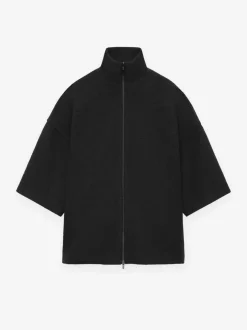 Boiled Wool Short Sleeve Jacket
