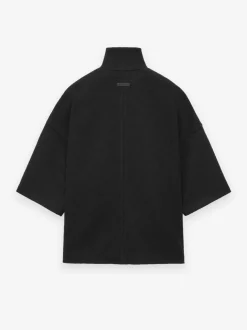 Boiled Wool Short Sleeve Jacket