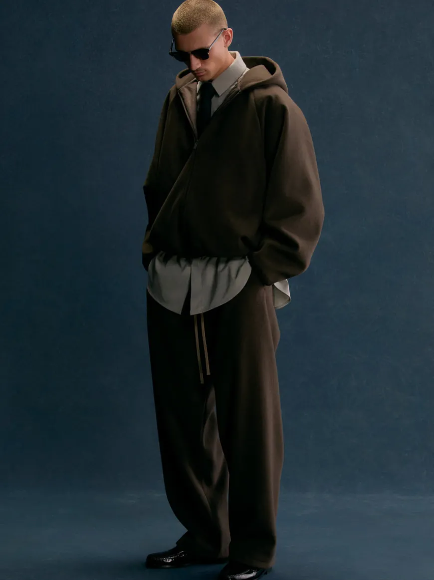 Brushed Hooded Bomber