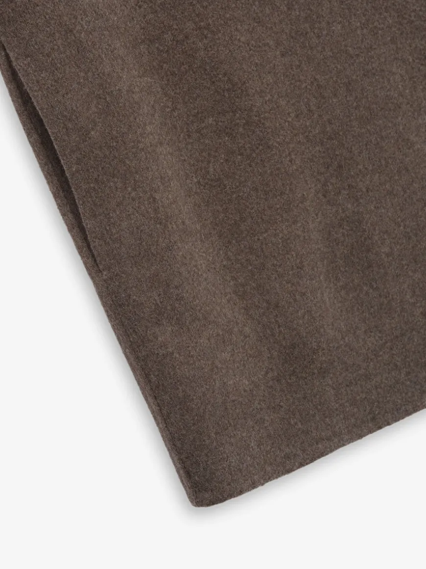 Brushed Wool Cashmere Short Sleeve Jacket