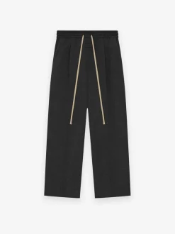 Brushed Wool Cashmere Wide Leg Pants