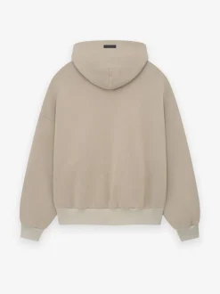 Cotton Cashmere Fleece Half Zip Hoodie