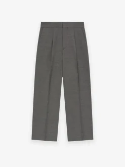 Double Cotton Wool Wide Leg Trousers
