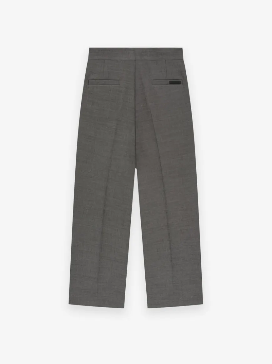Double Cotton Wool Wide Leg Trousers