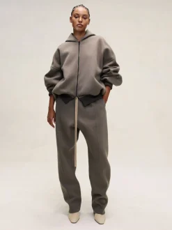 Double Wool Cashmere Hooded Bomber