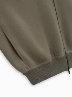 Double Wool Cashmere Hooded Bomber