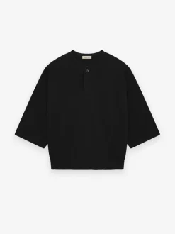 Fine Knit Henley Tee