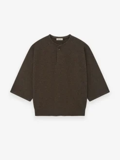 Fine Knit Henley Tee