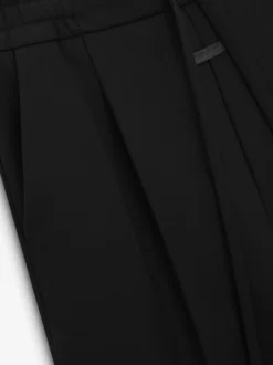 Heavy Twill Drawstring Wide Leg Pant