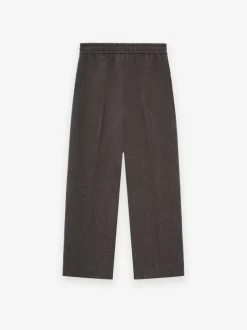 Heavy Wool Drawstring Wide Leg Pant
