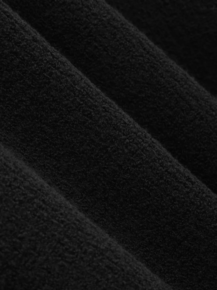 Merino Boucle Polo Hoodie