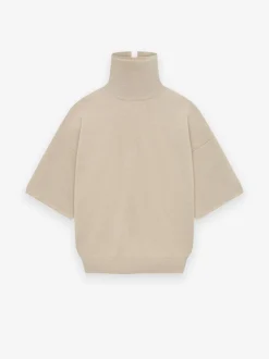 Merino Knit High Neck Tee