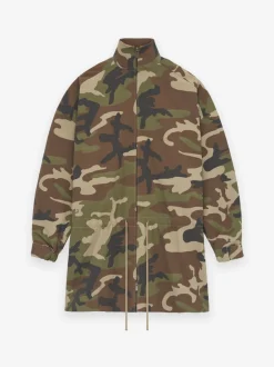 Military Nylon Mockneck Anorak