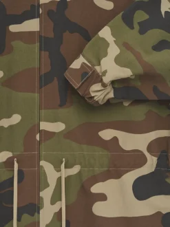 Military Nylon Mockneck Anorak