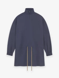 Military Nylon Mockneck Anorak