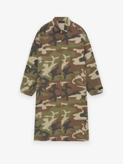 Military Nylon Trench Jacket