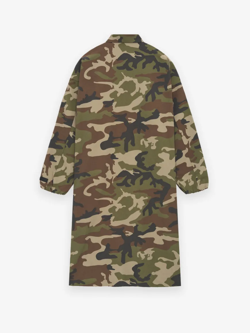 Military Nylon Trench Jacket