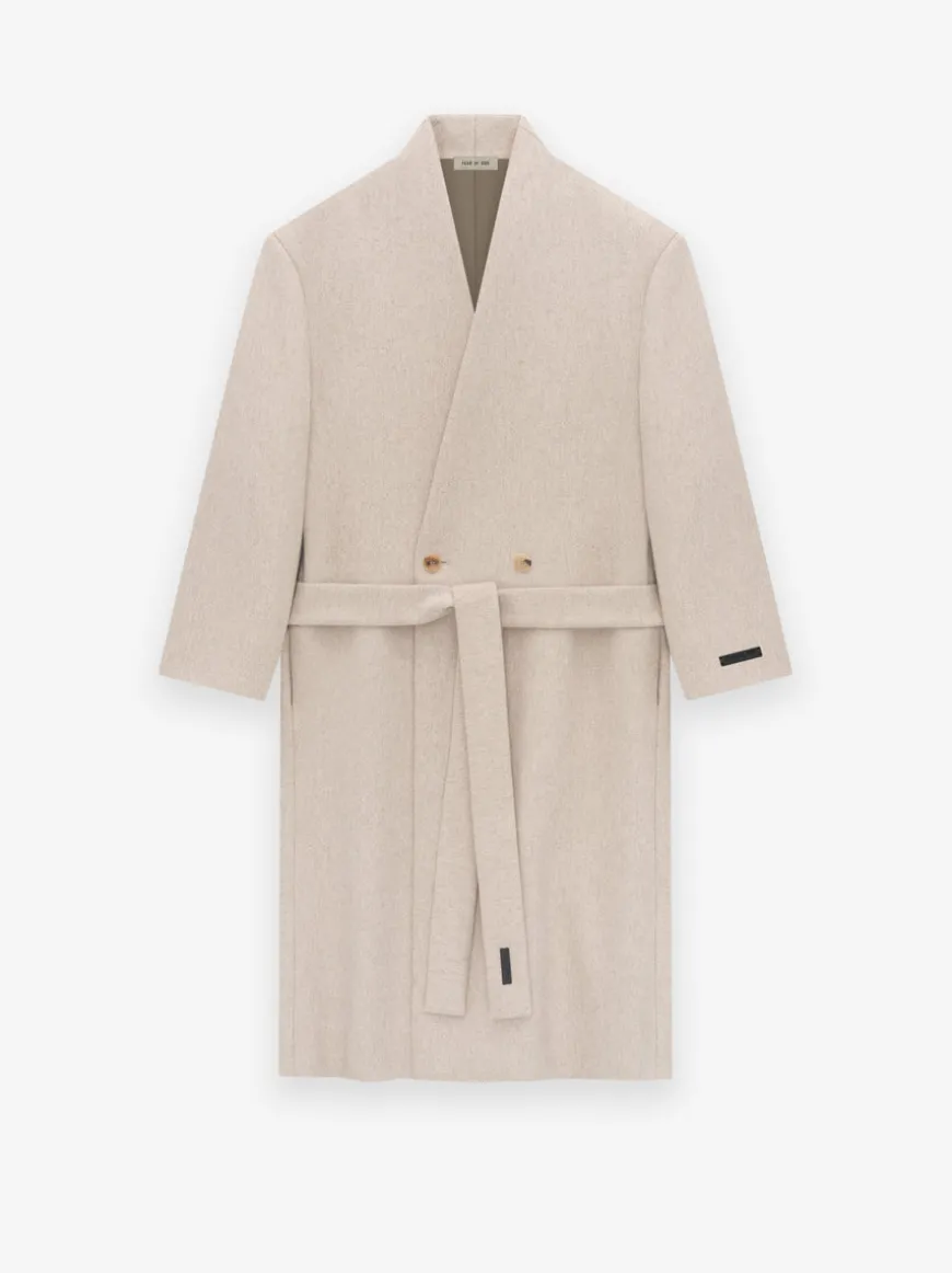 Military Wool Lapelless Coat