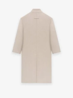 Military Wool Lapelless Coat