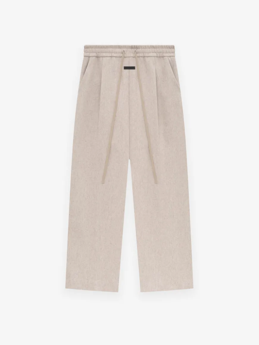 Military Wool Wide Leg Pants