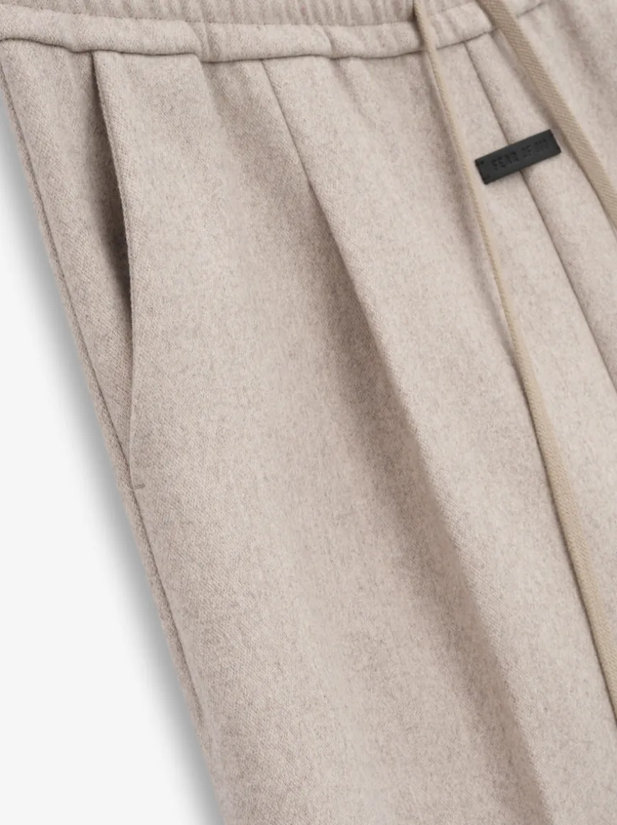 Military Wool Wide Leg Pants