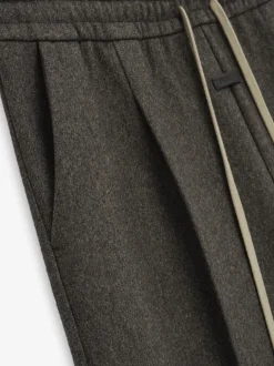 Military Wool Wide Leg Pants