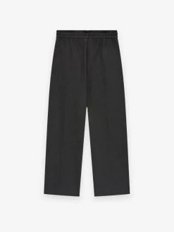 Military Wool Wide Leg Pants