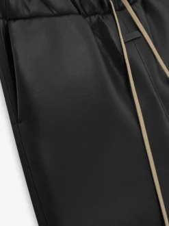 Neoprene Knee Pleat Wide Leg Pant
