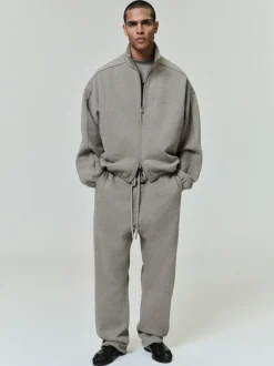 Relaxed Fleece Sweatpant With Piping