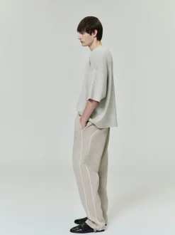 Relaxed Fleece Sweatpant With Piping