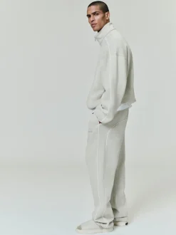 Relaxed Fleece Sweatpant With Piping
