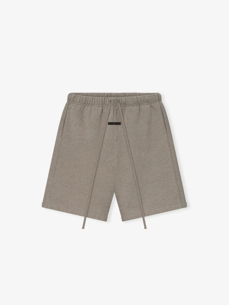 Relaxed Fleece Sweatshort With Piping