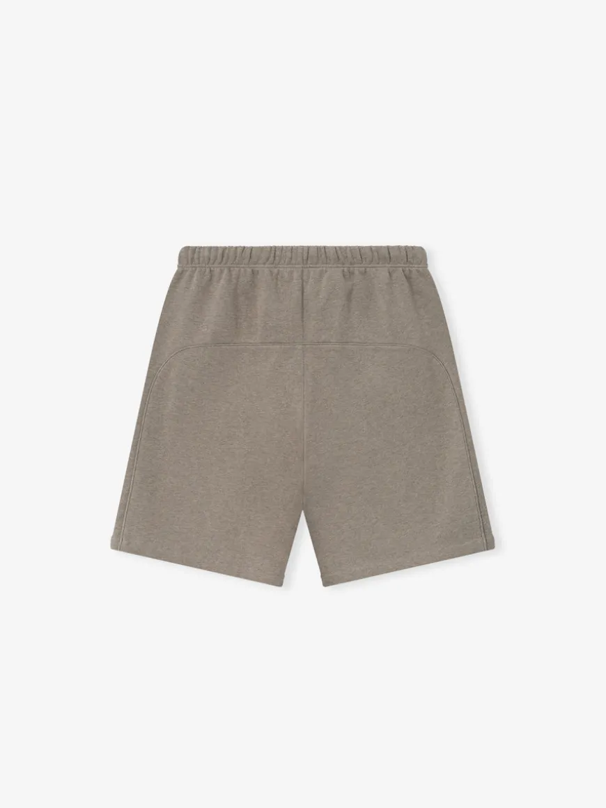Relaxed Fleece Sweatshort With Piping