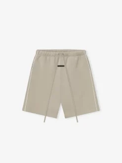 Relaxed Fleece Sweatshort With Piping