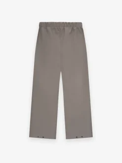 Rubber Knee Pleat Wide Leg Pant