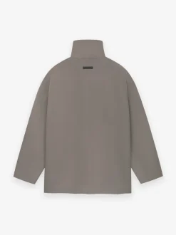 Rubberized High Neck Jacket