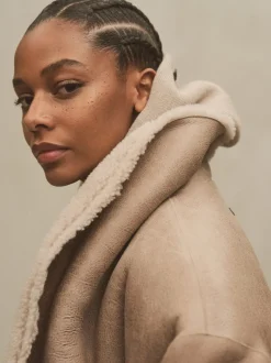 Sherpa Shawl Collar Jacket