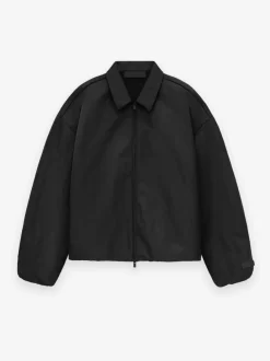 Textured Nylon Coaches Jacket