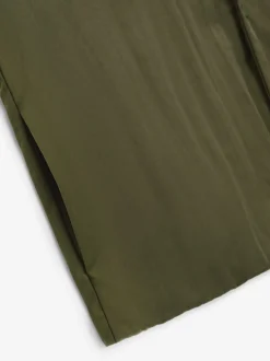 Textured Nylon Hooded Coaches Jacket