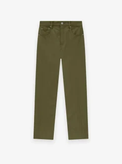 Textured Nylon 5-Pocket Pant