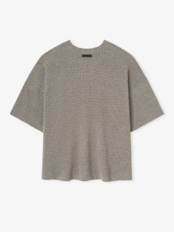 Waffle Short Sleeve Sweater