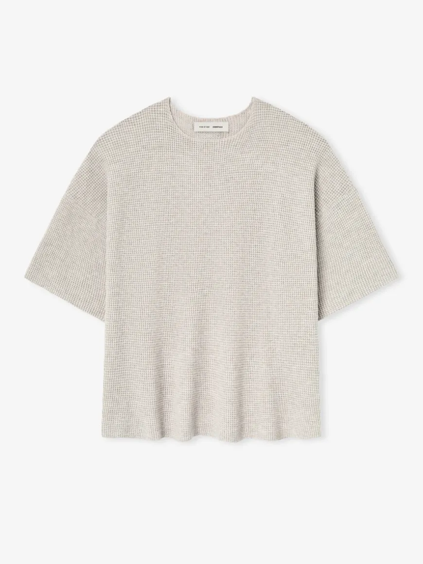 Waffle Short Sleeve Sweater